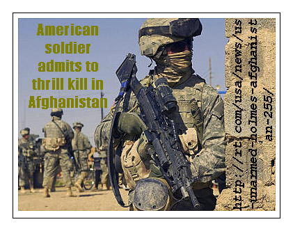 USA: thrill killings in Afghanistan