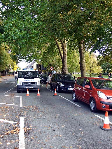 The top of Mill Road.
