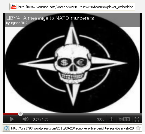 LIBYA - A message to NATO murderers