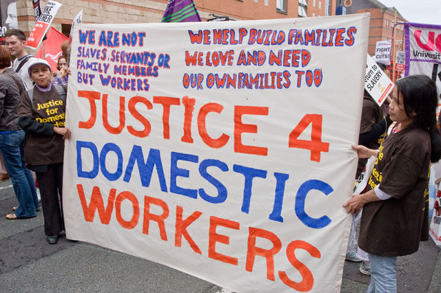 Domestic Worker contingent on the Demo