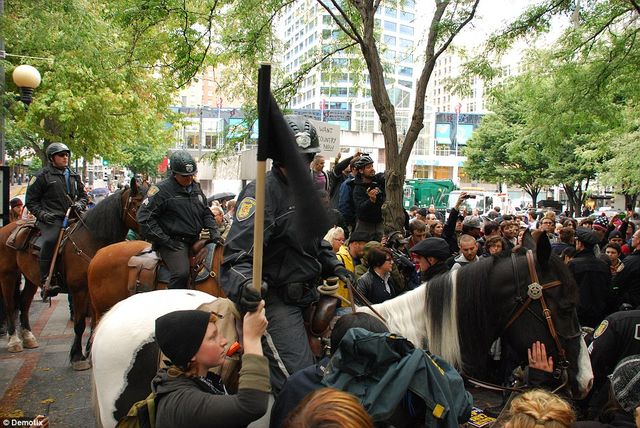 Cops at Occupy Seattle