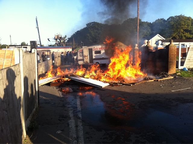 Burning Barricade via Fitwatcher