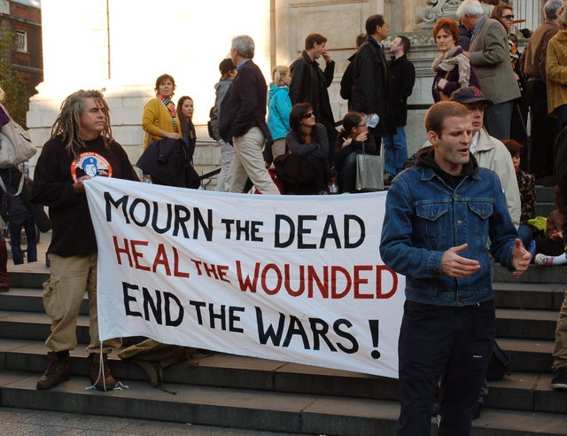 Ben Griffin speaking at Occupy lsx