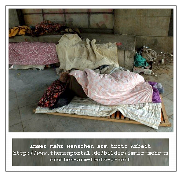 ARM TROTZ ARBEIT !