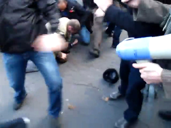 ... then crush his head against the tarmac