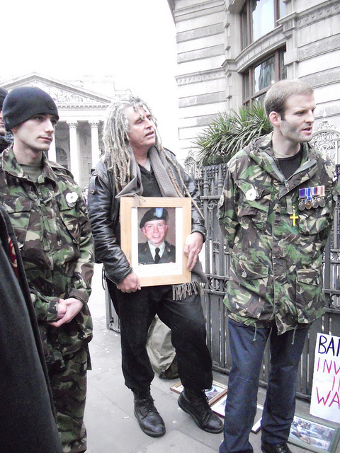 Veterans Matthew Horne, Ben Griffin & former anti-war prisoner Ciaron O'Reilly