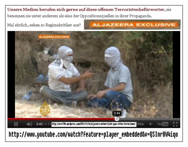 Terroristenbefürworter Aljazeera
