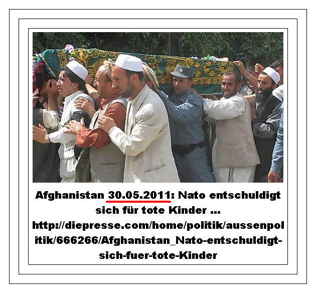 Afghanistan - NATO tötet Kinder 30.05.2011