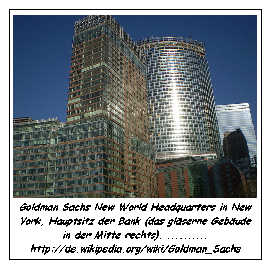 Goldman Sachs New World Headquarters