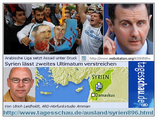 Syriens Ultimatum .....