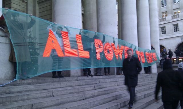 Outside the royal Exchange
