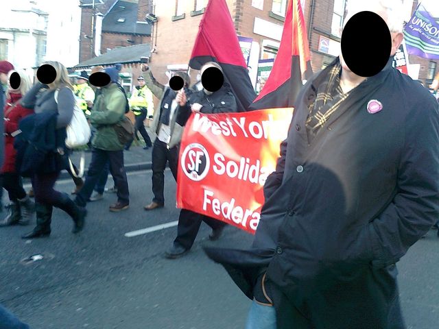 WYSF on Leeds N30 march