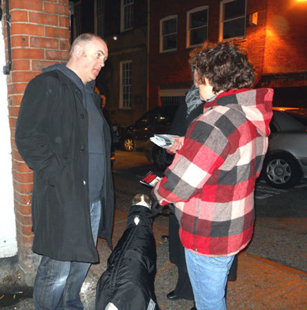 Dare meets demontrators at York