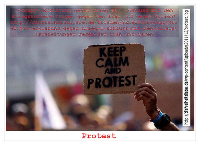 PROTEST GEGEN KRIEG !
