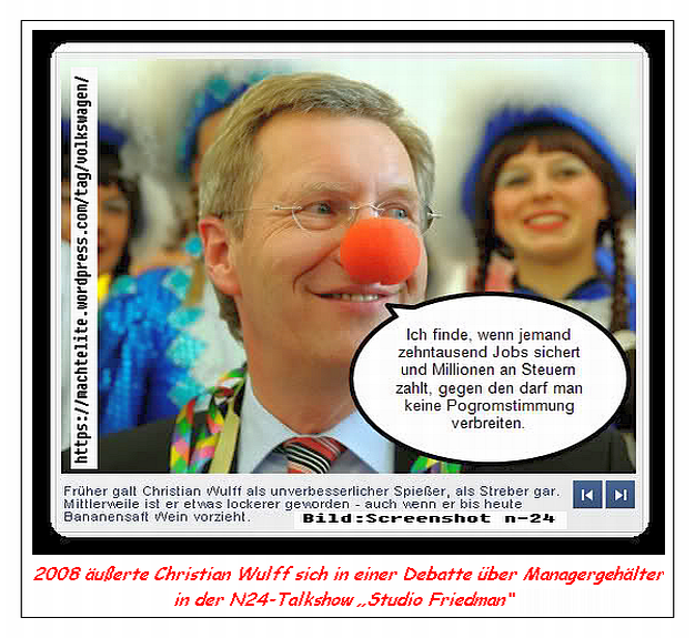 Christian Wulff - Managergehälter-Debatte