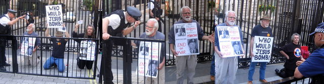 ...blockade of Downing Street...