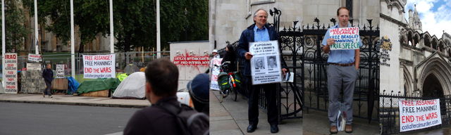 Banner at Parliament Square and Vigil at High Court