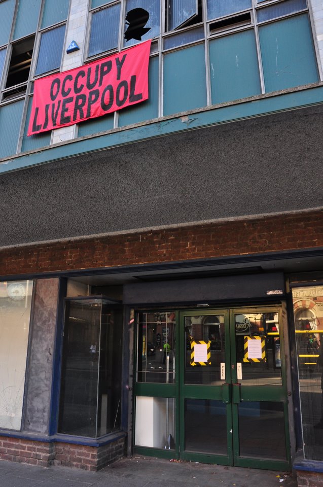 Occupy Liverpool at the Old Rapid Paint Shop
