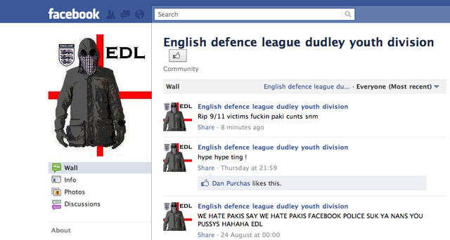 EDL racism