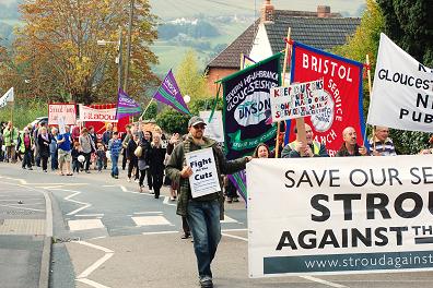 Campaigners protest in September 2011