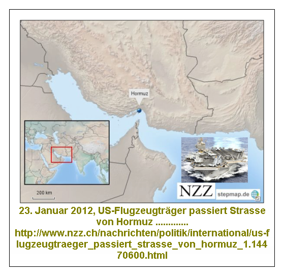 Strasse von Hormuz .....