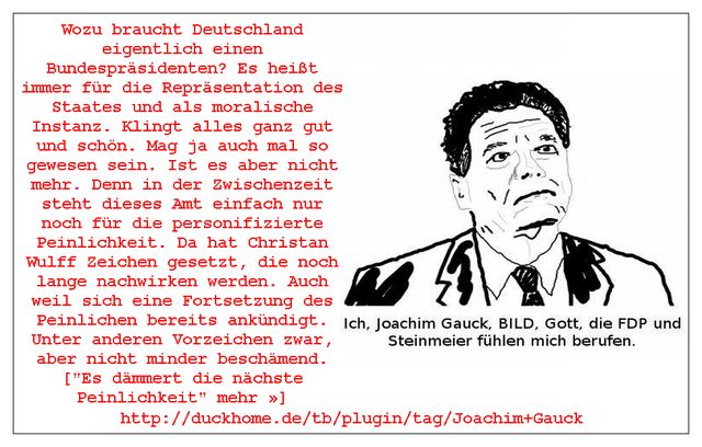 Wozu ein Bundespräsidenten? - BRD