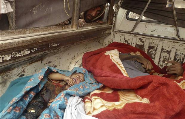 The bodies of some very young infants.