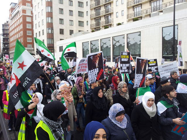 'Syria Global March' Procession, London 17 03 12