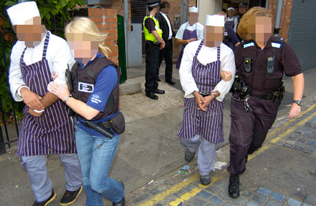 Random UKBA raid on a workplace