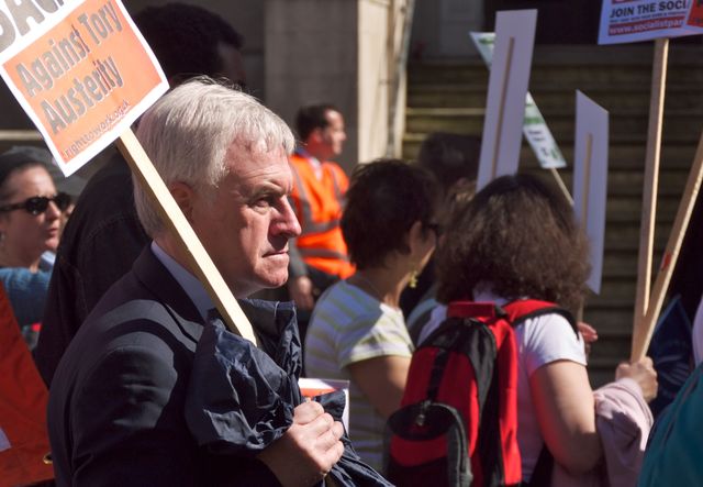 john mcdonnell MP on the march