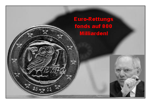 Euro-Rettungsfonds auf 800 Milliarden!