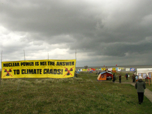 sizewell camp from the car park