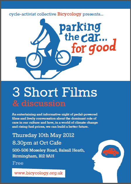 Birmingham Films & Discussion Event Poster, 8.30 Ort Cafe