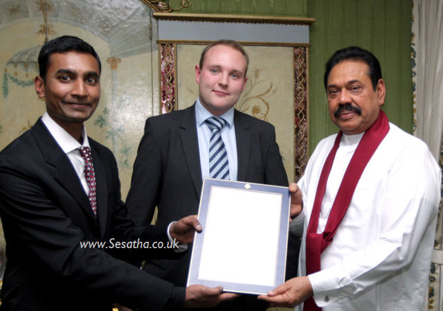 James Kingston and Mahinda Rajapaksa