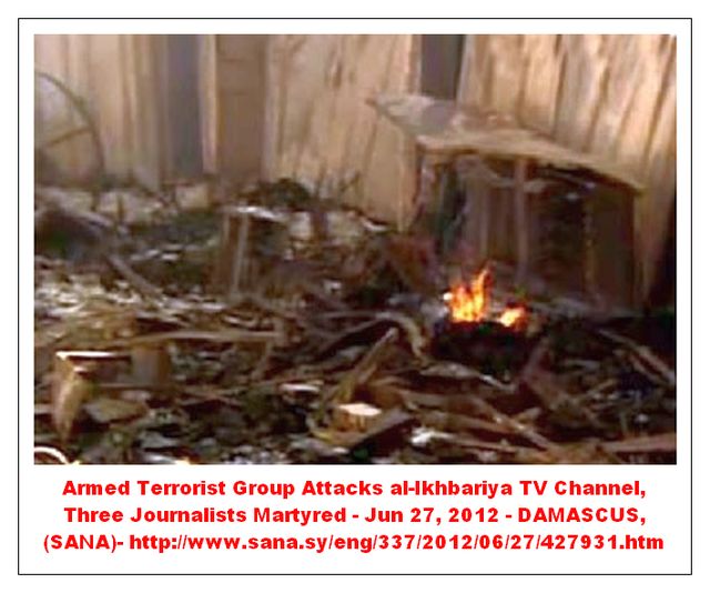 Attack al-Ikhbariya TV Channel DAMASCUS