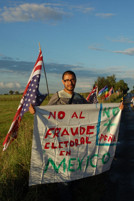 protesting Mexican election fraud
