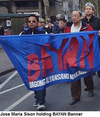 Jose Maria Sison with BAYAN