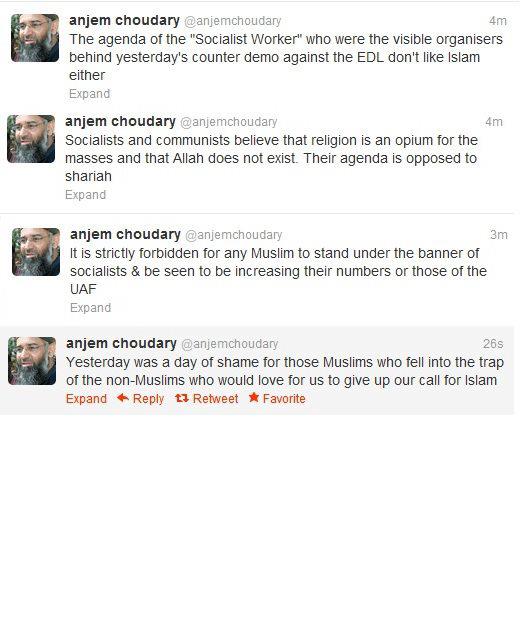Proof Anjem Choudary hates the UAF
