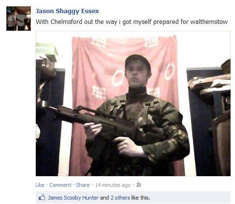 Anders Breivik wannabe prepares for EDL Walthamstow