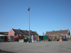 'Salam' the food distribution area before it was evicted