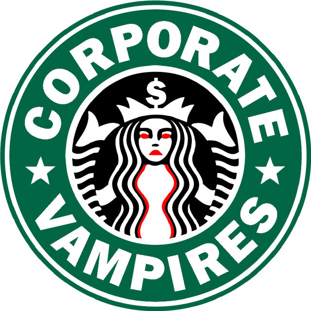 Starbucks Logo - Corporate Vampires
