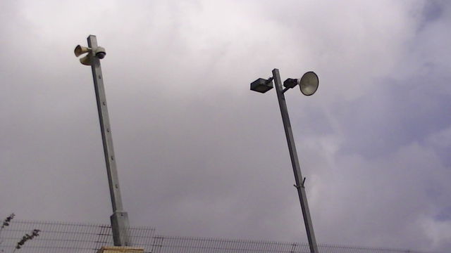Surveillance equipment at police station in the E1 area