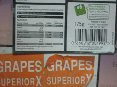 reverse of the label