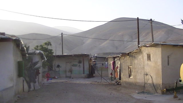 Palestinian homes in the village of Fasayil