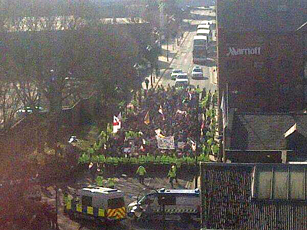 EDL in Manchester 2/3/13