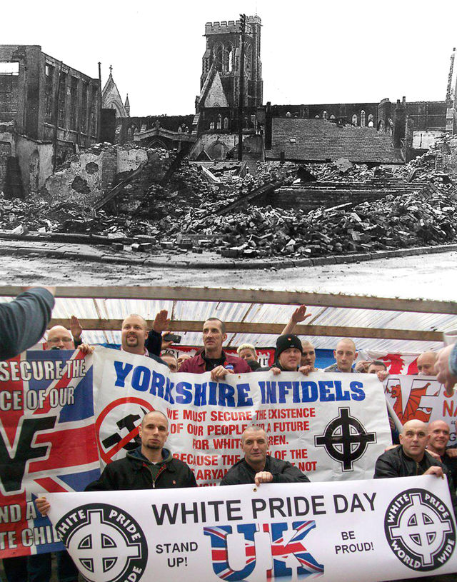 Swansea Blitz 1941 + Swansea NF rally 2013