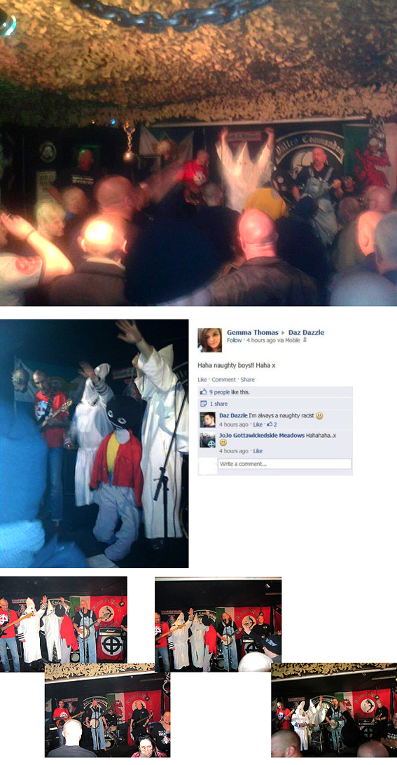 KKK lynch golly & make Nazi salutes at Blood & Honour concert