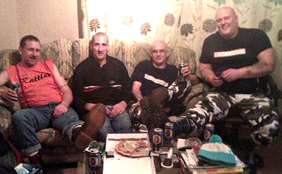 Chris Lewis, David Powell, unknown dickhead, Wayne Baldwin