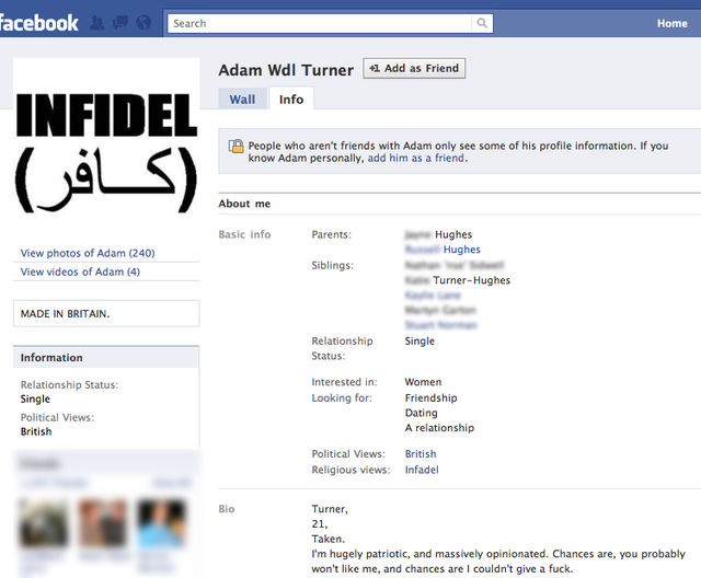 But maybe his surname might be Hughes?
