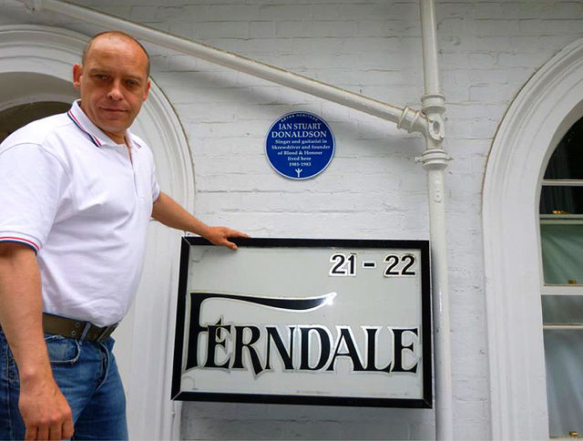 Eddie Stampton on a pilgrimage to dead Nazi musician Ian Stuart Donaldson's home